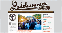 Desktop Screenshot of ladehammerfestivalen.no