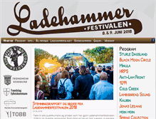 Tablet Screenshot of ladehammerfestivalen.no